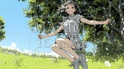 喜びにあふれ、軽やかにスキップする若い女性 | 2268660-16992