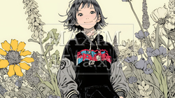 満開の春の花々と若い女性｜2285058-15755