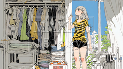 着ていく服をクローゼットから選ぶ若い女性 | 2274759-15945