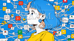 DX・AI・クラウドで進むデジタルトランスフォーメーション｜データネットワークのビジネスコンセプト | 2277815-17321