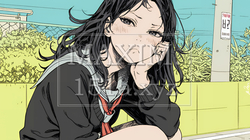 「はぁ？」と呆れた表情をしている女子高生 | 228495-14466