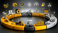 PDCA：「Plan（計画）」「Do（実行）」「Check（評価）」「Action（改善）」のイメー | 2317247-13605