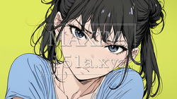 口をとがらせて不機嫌そうな顔をしている若い女性 | 2330371-6845