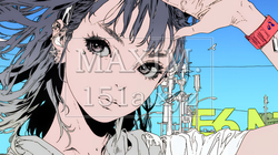 手を降って挨拶をしている若い女性