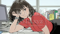 仕事上のトラブルで怒りが収まらない女性｜2283057-10517
