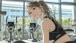 休日にジムで軽く運動する若い女性 | 2363577-16269