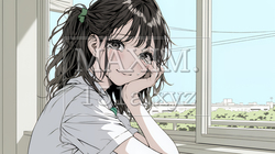 涙ぐむ制服姿の女子高生 | 2364413-14221