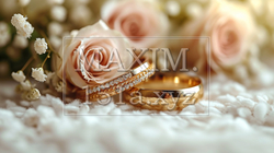 結婚式をイメージした白基調の背景画像 | 2387754-20147