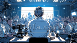 記者会見／共同インタビュー会場 | 240434-7209