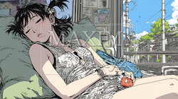 幸せそうな寝顔で眠っている若い女性 | 2431304-11201