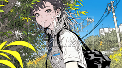 制服姿の女子高生：通学