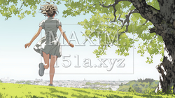 喜びにあふれ、軽やかにスキップする若い女性 | 2439313-16995