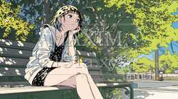 5月病の若い女子大学生 | 2453237-14351