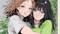 スマホで自撮りしている若い女友達 | 252959-12583