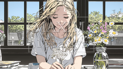 おもてなし（優しい心遣い）：来客のために花瓶に花を生ける若い女性 | 2529749-15348
