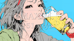 ビールを飲んでいる女性 | 2532028-12396
