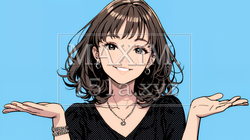両手を広げて歓迎・驚きの仕草をしている若い女性 | 2542123-14614
