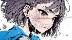 失恋して気落ちしている女の子