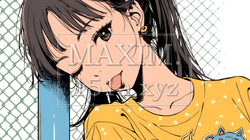 舌を出しておどけている若い女性 | 2590882-5588