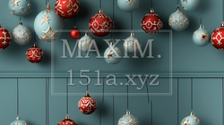 クリスマスオーナメントの連続パターン | 2593537-2534