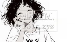 満面の笑みでYesと言っている若い女性（シンプルな色使い） | 2601430-11643