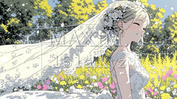 白いウェディングドレスを着ている花嫁：ジューンブライド | 2601941-8787