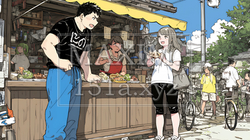 日本風ファストフード店：屋台、立ち食い屋、かくうち