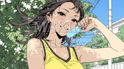 アイスキャンティを食べている若い女性 | 2629148-7712