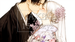幸せなとき：結婚式キス