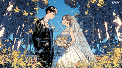 紅葉の中の結婚式｜2751739-6938