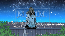 星空を眺めている若い女性｜2764713-10319