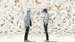 互いに相手の意見を十分に理解できないまま対話を続ける二人のビジネスマン | 2776329-8942
