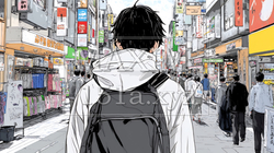 都会の商店街を散策 | 2791417-7070