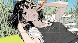 虚ろな目でぼーっと遠くを見つめている若い女性