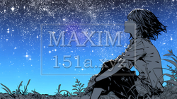 星空を眺めている若い女性｜3036368-10326