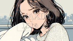 戸惑いの表情の若い女性：困惑した微妙な感情を浮かべた女性 | 2836308-14010