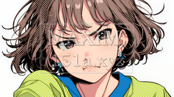 イライラした表情で口をとがらせて舌打ちをしている若い女性