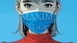 使い捨て不織布マスクをつけた若い女性 | 2909268-6210