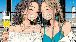 女子会：気の合う女友達が集まり、酒を交わし、おいしい食事をしながら、仕事の話や恋バナをしている | 2957168-5044