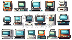 各種パソコン（PC)のアイコンのリファレンスシート | 2975713-18880