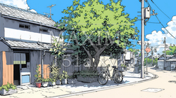 昭和のかおりが漂う町並み | 2980927-8961