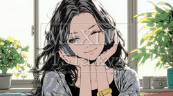 うっとりしている女性：大好きな音楽を聞いている女性