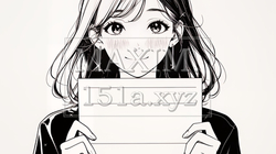 書類を確認するビジネスウーマン（シンプルな色使い） | 3129191-13181