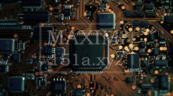 コンピュータ基板のイメージ背景画像：精緻CG画像 | 3141307-710