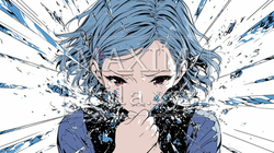悔し涙を浮かべる少女