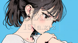 「ふん！」という表情でそっぽを向いている若い女性｜3412242-13719