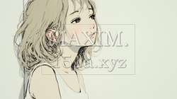 寂しそうに壁に寄りかかる女の子｜孤独と哀愁を感じる女性の人物イラスト｜3597308-18131