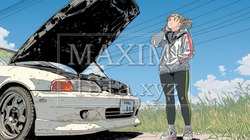 ドライブ中の車の故障・事故・トラブルで困っている女性｜3156221-2271