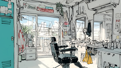 昭和の香りがする床屋
