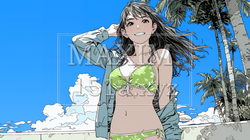 ビーチリゾートを旅行中のビキニ姿の若い女性 | 3292317-9380